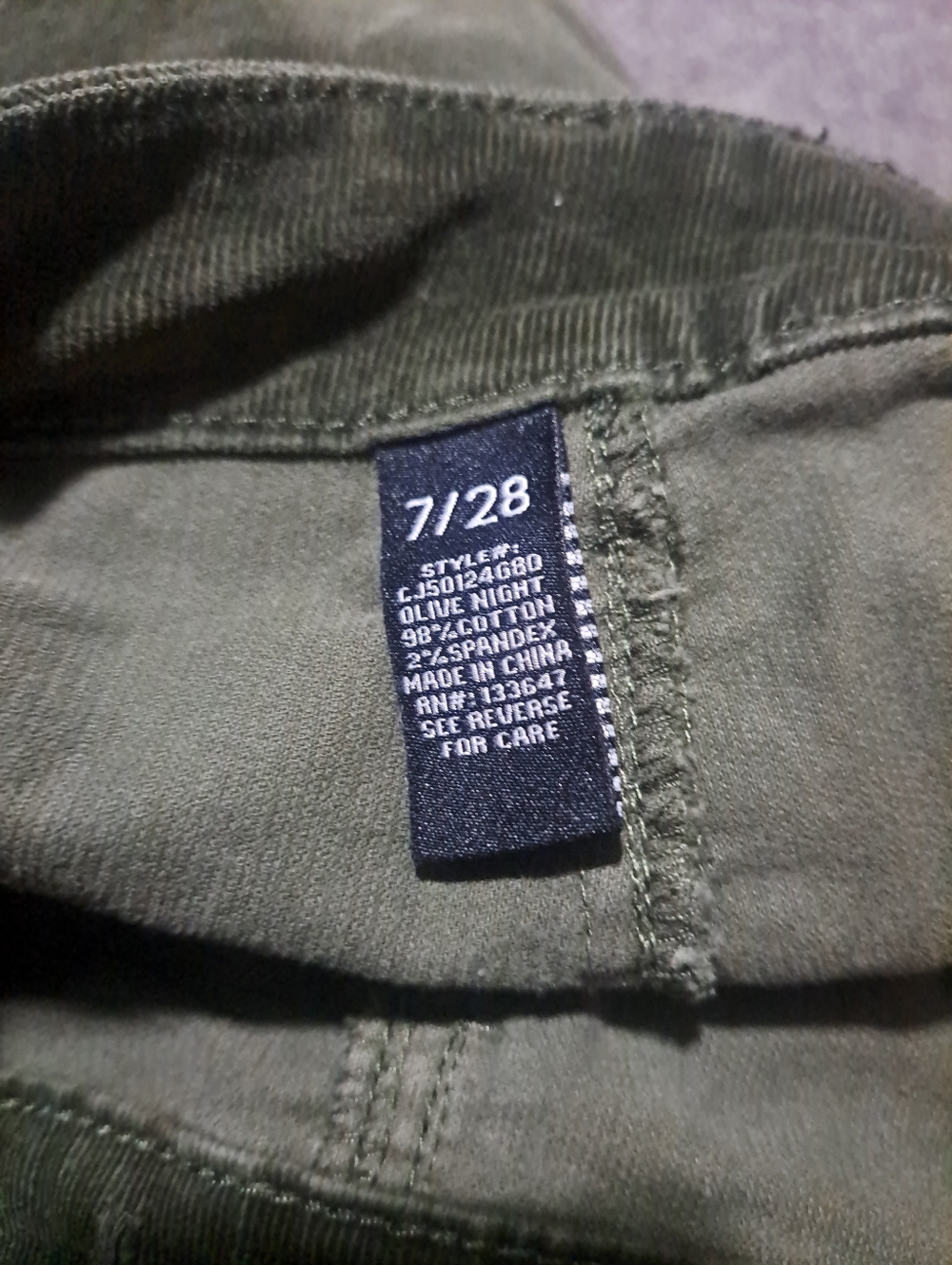 STYLEWE Dark Green Corduroy Button-Front Mini Skirt - Picture 6 of 6